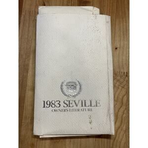 1983 Cadillac Seville Owners Operator Manual Literature Including All‎ Pictured